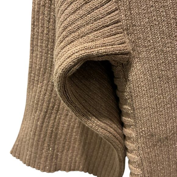 Dana Buchman Sweater 1/2 Sleeve Knit Tan Gold Shimmer Womens Size Small NWT NEW - Picture 3 of 9